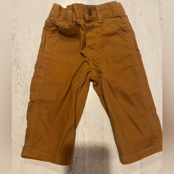 Carhartt Duck Canvas Dungaree Carpenter Pants Size 9m Unisex - Picture 1 of 3